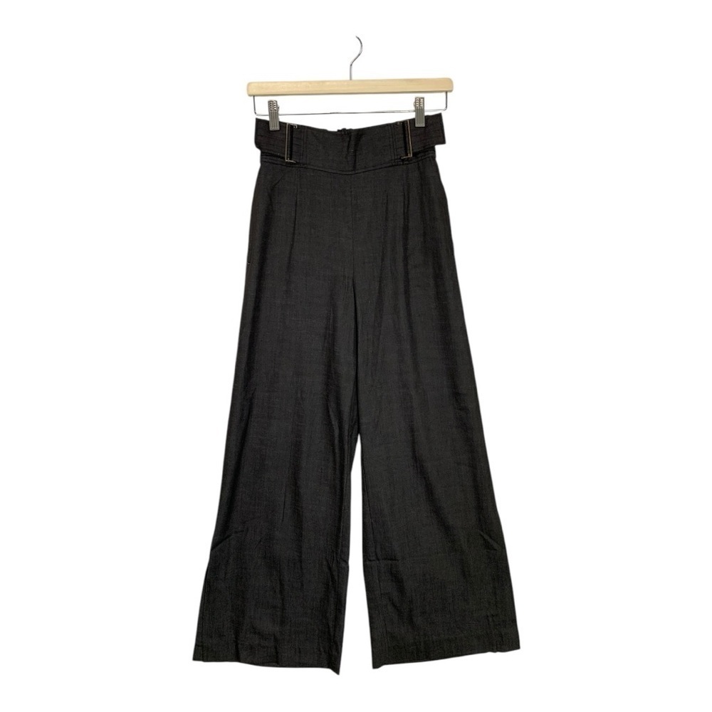 Elaine Kim High Waist Wide Leg Side Vent Pants Size XS